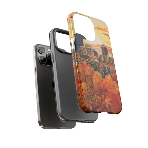 An Urban Autumn Overlook - Impact Resistant Phone Case